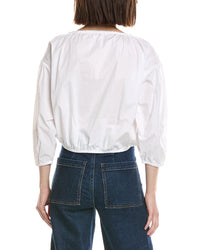 Cece Dropped Shoulder Bubble Blouse