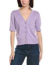 Cece V-Neck Wool-Blend Cardigan