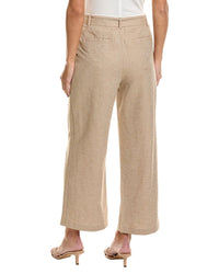 CeCe Cece Tie Waist Wide Leg Linen-Blend Pant