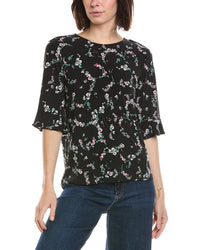 Cece Ruffle Cuff Knit Top