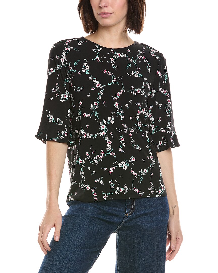 Cece Ruffle Cuff Knit Top