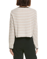 Cece Crochet Detailed Knit Cardigan