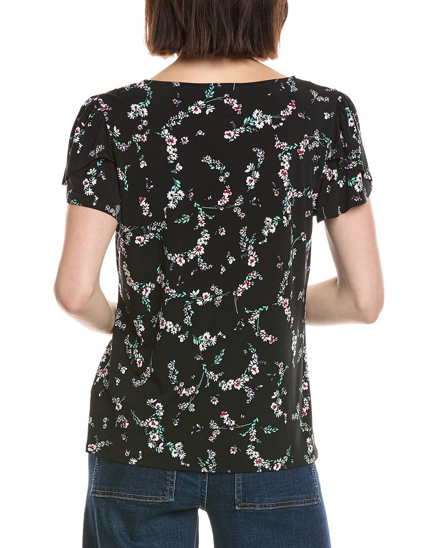 Cece V-Neck Tulip Sleeve Knit Top