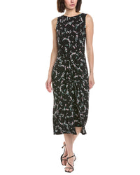 Cece Wrap Front Midi Dress