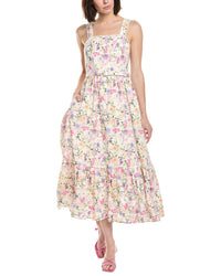 Cece Linen-Blend Midi Tank Dress