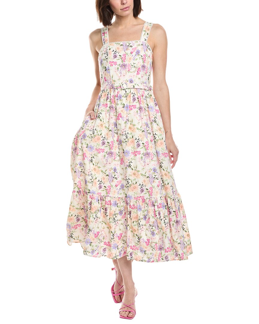 Cece Linen-Blend Midi Tank Dress