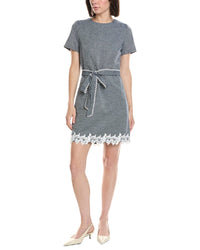 Cece A-Line Linen-Blend Mini Dress
