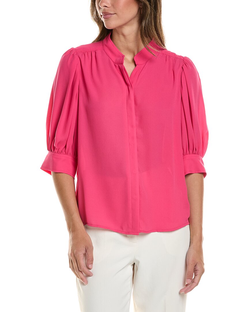CeCe Cece Open Collar Top