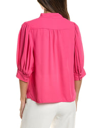 CeCe Cece Open Collar Top