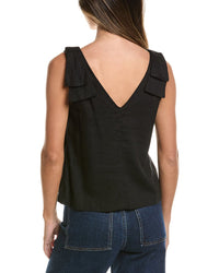 CeCe Cece Bow Strap Linen-Blend Tank