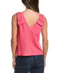 CeCe Cece Bow Strap Linen-Blend Tank