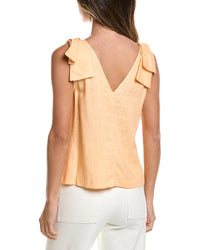 CeCe Cece Bow Strap Linen-Blend Tank