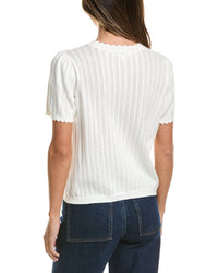 CeCe Cece Pointelle Sweater