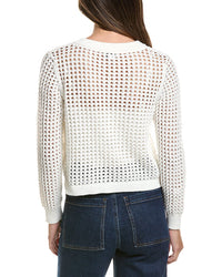 Cece Texture Mesh Long Sleeve Cardigan