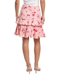 CeCe Cece Circle Flounce Tiered Mini Skirt