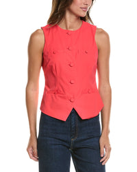 CeCe Cece Split Hem Vest