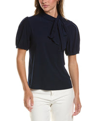 CeCe Cece Tie Neck Bow Knit Top