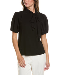 CeCe Cece Tie Neck Bow Knit Top