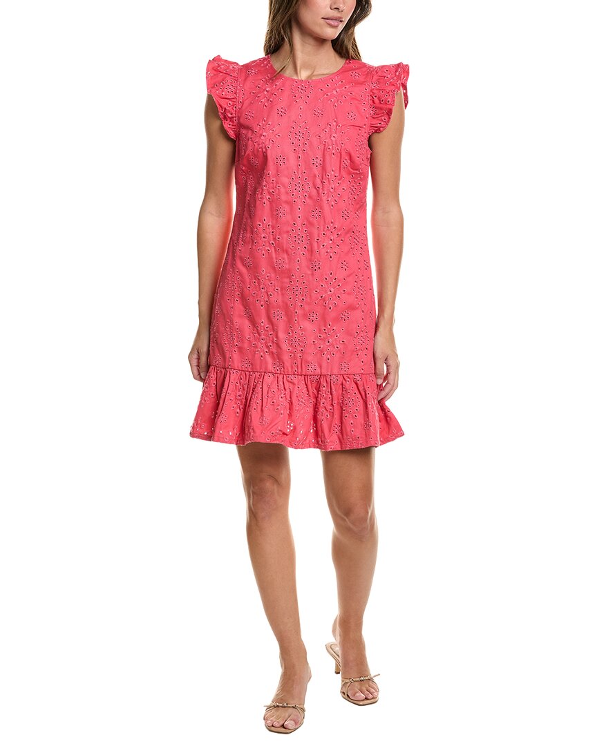 CeCe Cece Flutter Sleeve Ruffle Hem Mini Dress
