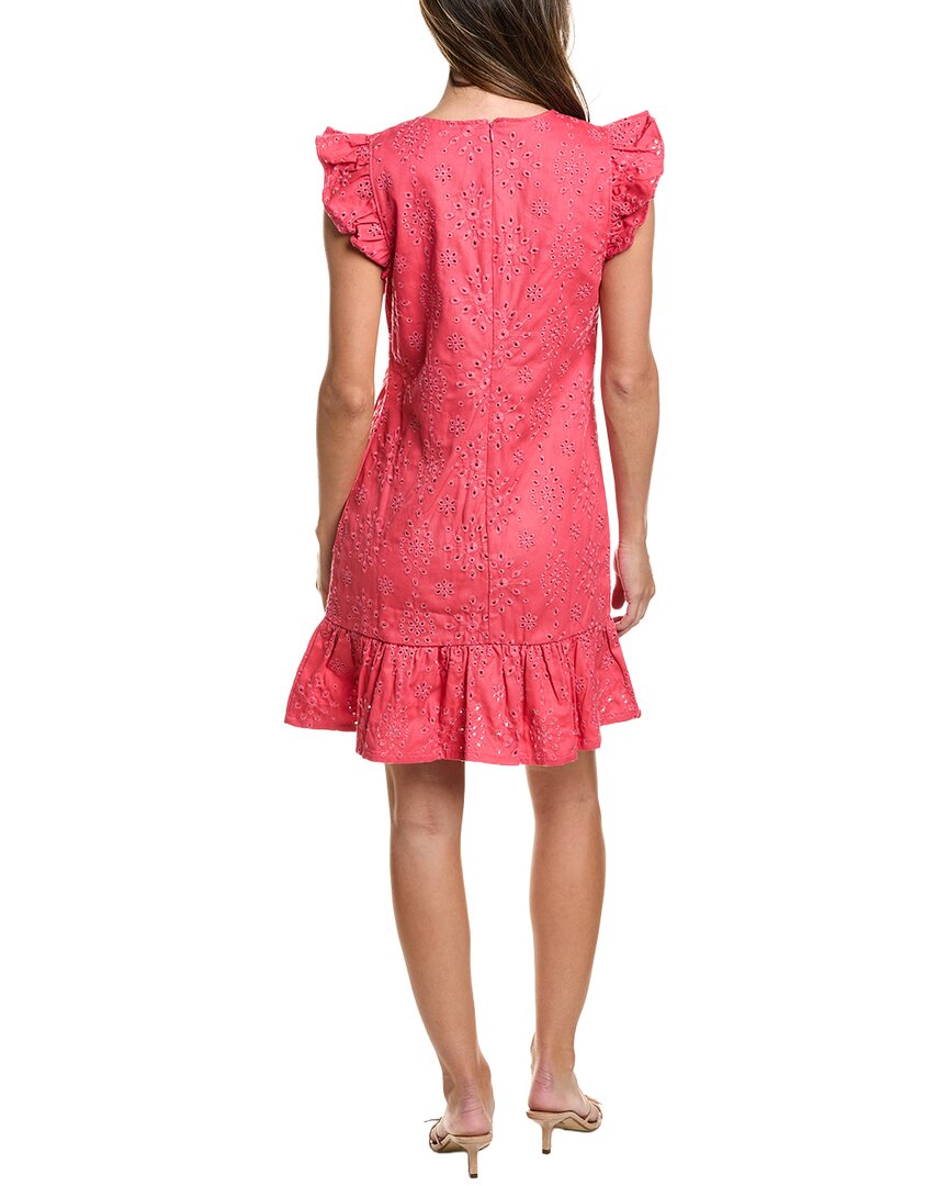 CeCe Cece Flutter Sleeve Ruffle Hem Mini Dress