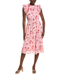 CeCe Cece Printed Midi Dress