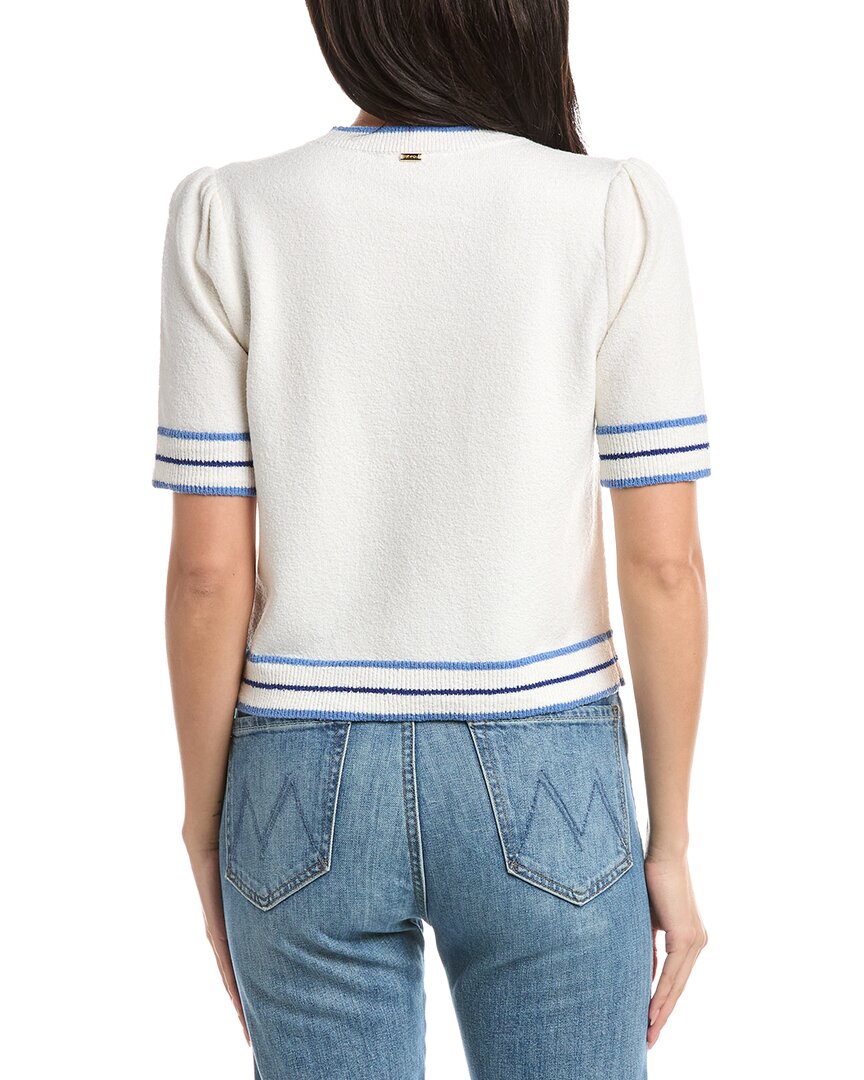 St. John Rib Striped Wool-Blend Sweater