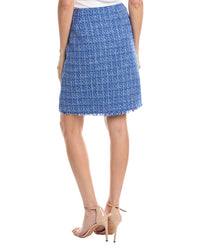 St. John Tweed A-Line Skirt