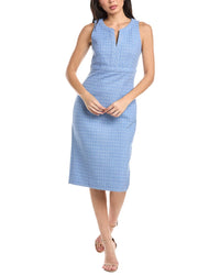 St. John Contrast Framed Sheath Dress