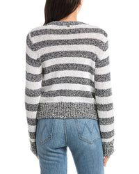 St. John Relaxed Crewneck Striped Sweater