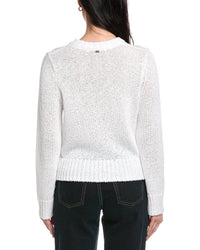 St. John Relaxed Crewneck Striped Sweater