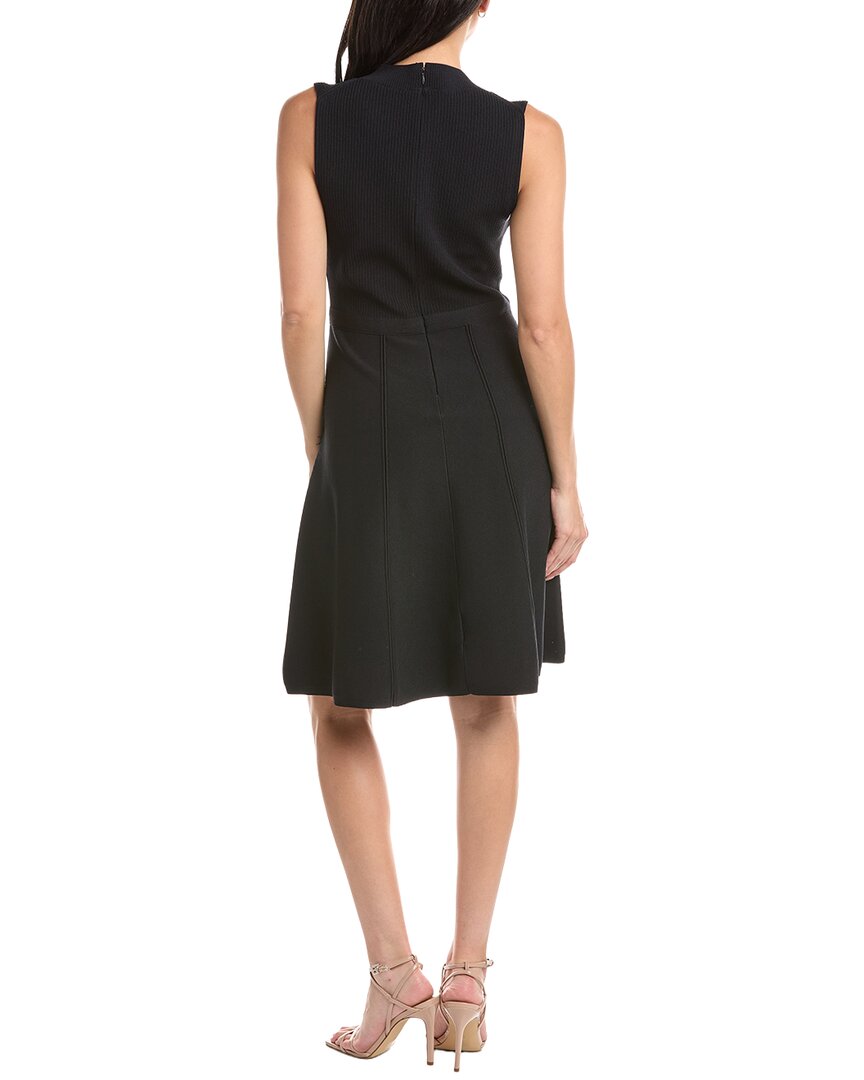 St. John Flared Knit Midi Dress