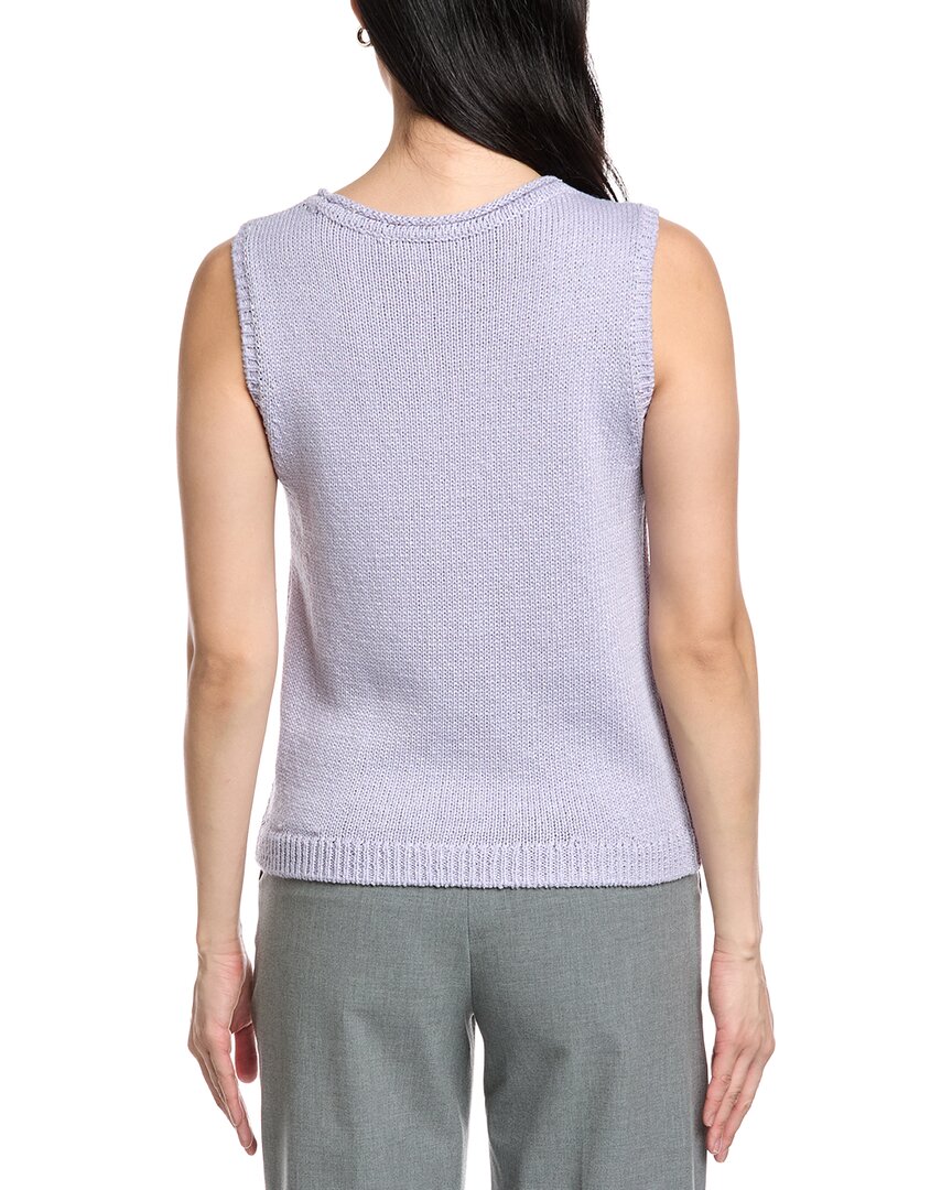 St. John Scoop Neck Knit Tank