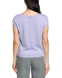 St. John Open Neck Cashmere-Blend Sweater