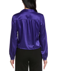 St. John Winged Collar Blouse