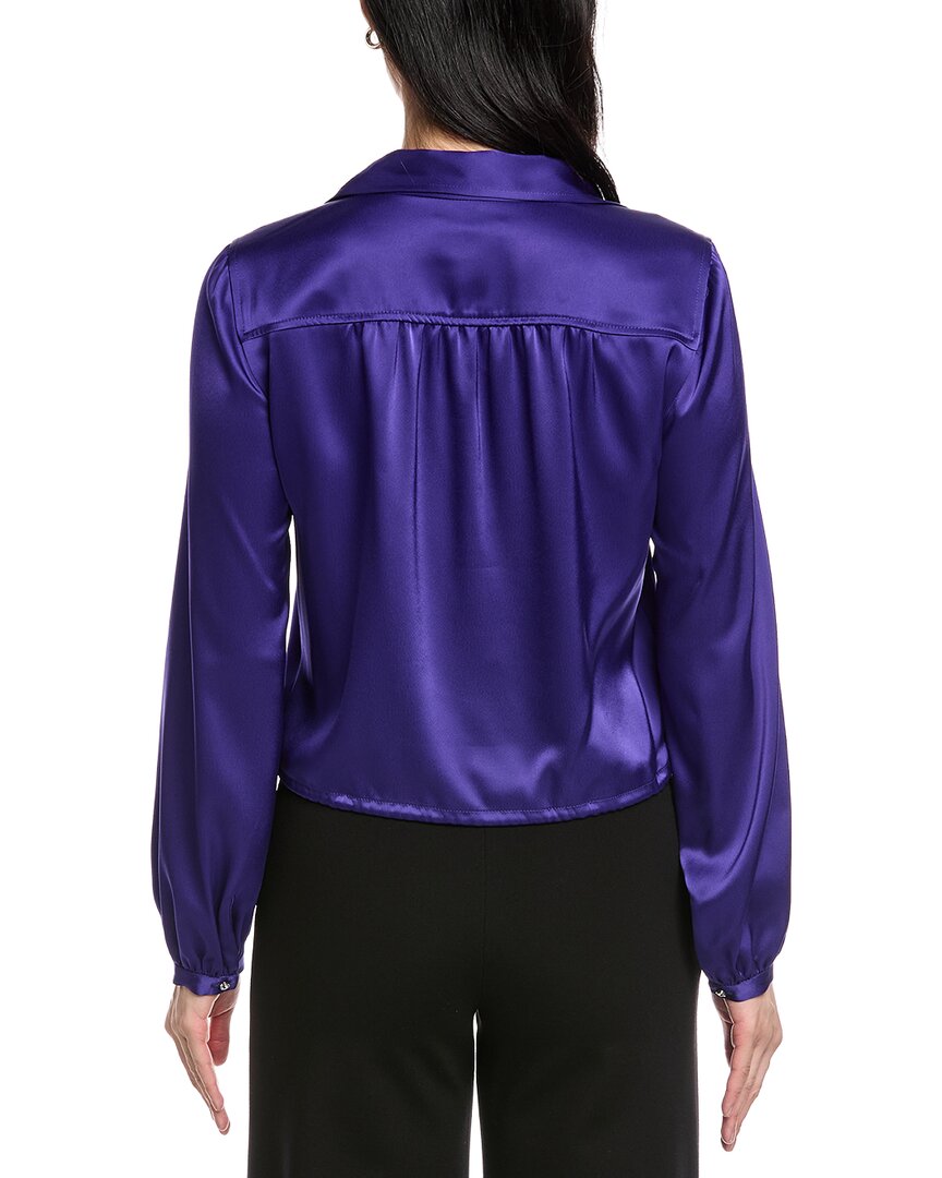 St. John Winged Collar Blouse