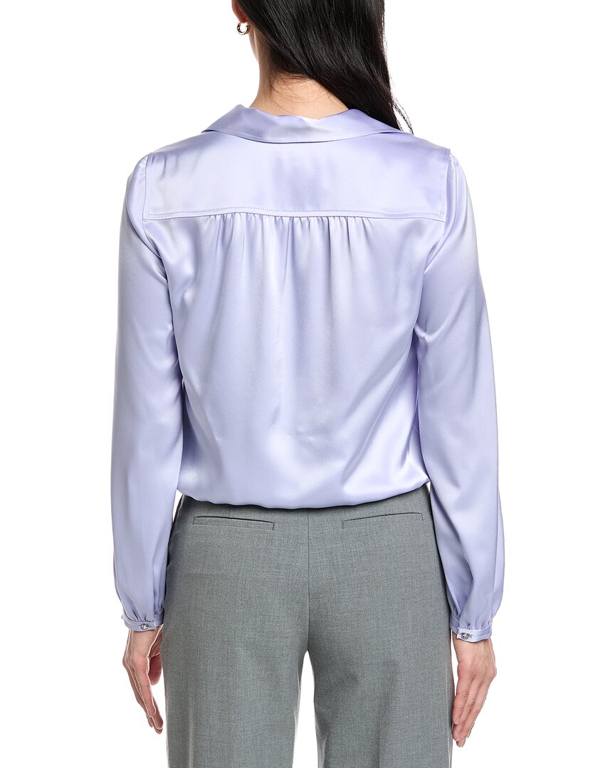 St. John Winged Collar Blouse