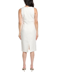 St. John Contrast Framed Sheath Dress