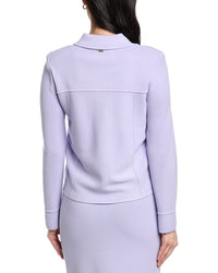 St. John Collared Boxy Knit Jacket