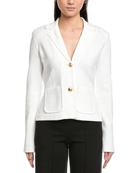 St. John 2-Button Fitted Knit Jacket