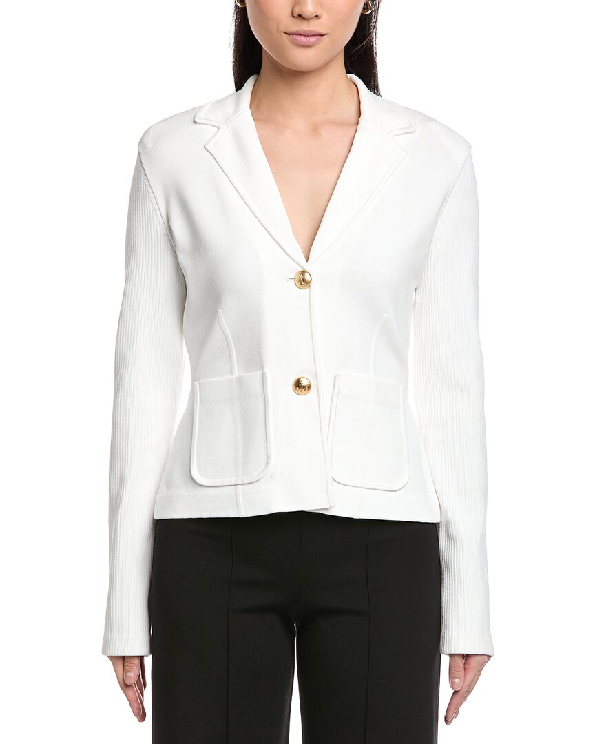 St. John 2-Button Fitted Knit Jacket