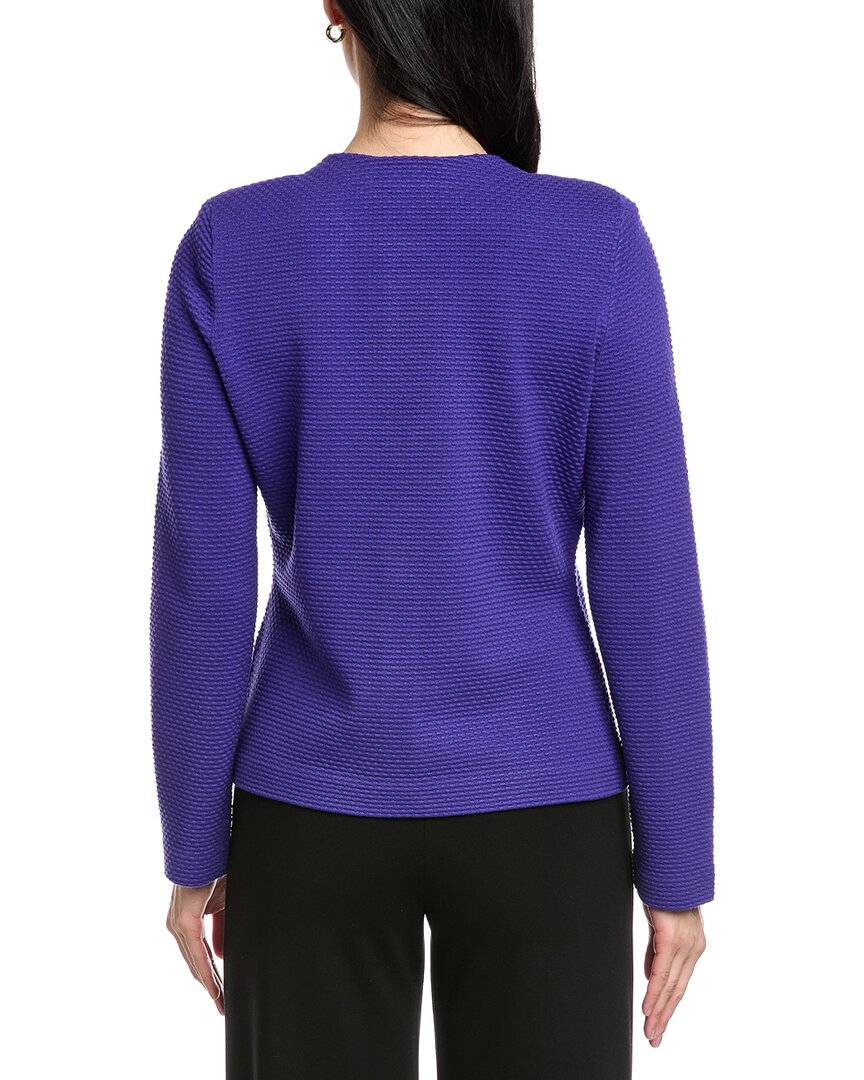 St. John Collarless Four Pocket Knit Jacket