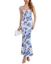 Amanda Royal Maxi Dress