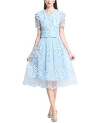 Elaine 2Pc Shirt & Skirt Set