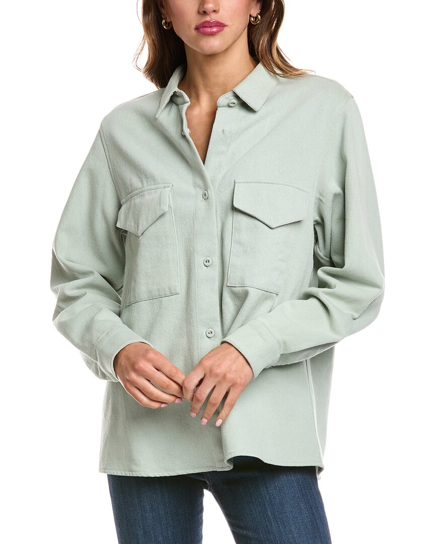 Officine Générale Officine Generale Bonnia Wool-Blend Overshirt