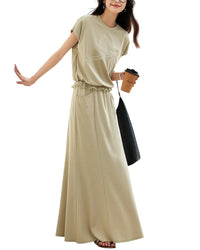 Ounixue 2Pc T-Shirt & Skirt Set