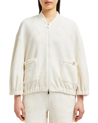Moncler 2-In-1 Bouclé Zip-Up Cardigan