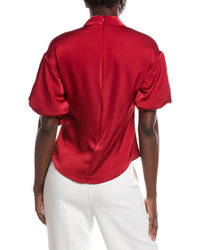 Gracia Side Tie Satin Top
