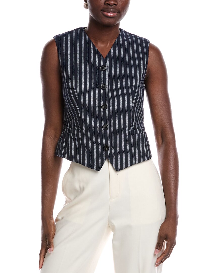 Gracia Linen-Blend Waistcoat