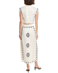 Abbey Abbey 2Pc Top & Skirt Set