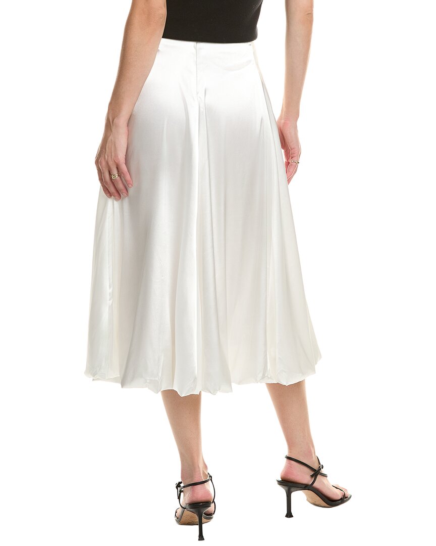 & Rouge Solid Midi Skirt